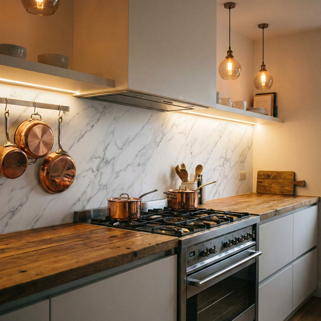 Küchenrückwände aus PVC – Stilvoller Spritzschutz zum Selbermachen